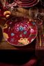 Onderbord Blooming Tales Fantasy Donkerrood 32cm