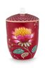 Storage Jar Blooming Tales Fantasy Dark Red
