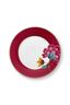 Frühstücksteller Blooming Tales Dunkelrot 23cm