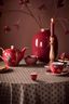 Egg Cup Blooming Tales Fantasy Dark Red
