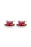 Set/2 Koppen & Schotels Blooming Tales Fantasy Donkerrood 300ml
