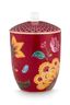 Storage Jar Blooming Tales Fantasy Dark Red