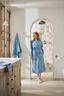 Bademantel Jasmin Jacquard Hellblau