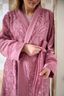Bademantel Jasmin Jacquard Hellrosa