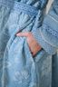 Bademantel Jasmin Jacquard Hellblau