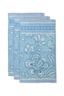 Gästehandtuch Set/3 Jasmin Jacquard Hellblau 30x50cm
