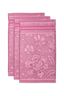 Gästehandtuch Set/3 Jasmin Jacquard Hellrosa 30x50cm