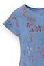 Tatum Top Korte Mouw Bodhi Flower Blauw