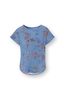 Tatum Top Korte Mouw Bodhi Flower Blauw