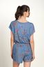 Tatum Top Korte Mouw Bodhi Flower Blauw