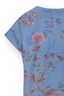 Tatum Top Korte Mouw Bodhi Flower Blauw