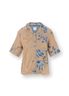 Flora Top Korte Mouw Marigold Blauw