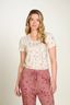 Tilly Top Korte Mouw Little Delhi Gebroken Wit