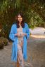 Naomi Kimono Velvet Blauw