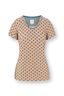 Toy Top Korte Mouw Jaipur Flower Khaki/Blauw
