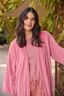 Naomi Kimono Velvet Roze
