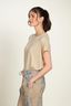 Tatum Top Korte Mouw Little Sumo Stripe Zand