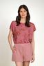 Tatum Short Sleeve Top Bodhi Flower Dark Pink