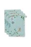 Waschlappen Set/3 Les Fleurs Blau 16x22 cm
