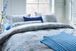 Cushion Moon Flower Light Blue