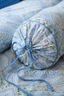 Traversin Moon Flower Bleu clair