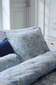 Cushion Moon Flower Light Blue