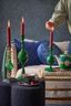 Metalen Kandelaar Bol Small Groen 24cm