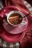 Lot de 2 Tasses et Soucoupes à Expresso Flower Festival Rose Foncé
