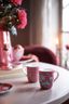 Tasse de Petite Taille Flower Festival Rose Foncé