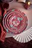 Assiette à Pâtisserie Flower Festival Rose Foncé 17cm