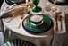 Assiette Plate Love Birds Vert Foncé 26.5cm