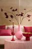 Metalen Vaas Groot Mat Licht Roze 42cm