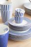 Royal Stripes Gebäckteller Blau 17 cm
