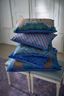 Sierkussen Quilted Daisy Blauw