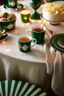 Mug Love Birds Medallion Deer Dark Green 150ml