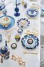 Set/2 Dinerborden Dot Delight Navy/Goud 26.5cm