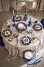 Set/2 Kommen Dot Delight Navy/Goud 20cm