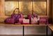 Frances Schoudertas Small Streep Roze