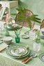 Set/2 Waterglazen Bloem Wit