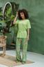 Tonya Top Korte Mouw Little Sumo Stripe Groen