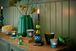 Kaarsenhouder Glas Bead Blauw/Groen 23.5cm