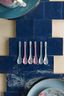 Oriental Flower Festival Set/6 Theelepels Blauw