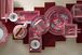 Set de sushi Oriental Flower Festival rose foncé