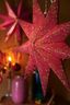 Kerstster Papier Overall Print Rood 60cm