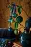 Weihnachtskugel Glas Blau 7.5cm