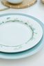 Assiette Plate Jolie Points Or Bleu 26.5cm