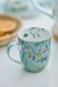 Set/2 Tasses de Petite Taille Jolie Fleurs Bleu