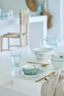Assiette Creuse Jolie Points Or Bleu 21.5cm
