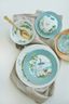 Petit Four Jolie Blumen Blau 12cm