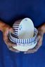 Royal Stripes Kom Blauw 12 cm 